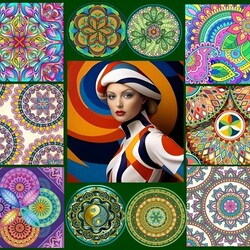 Jigsaw puzzle: Girls and mandalas