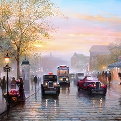 Jigsaw puzzle: Old Prague after the rain