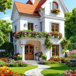 Jigsaw puzzle: A country house