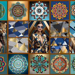 Jigsaw puzzle: Girls and mandalas