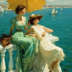 Jigsaw puzzle: Yellow umbrella