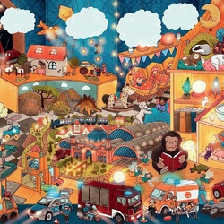 Jigsaw puzzle: Tired toys sleep