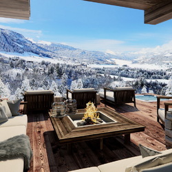 Jigsaw puzzle: Chalet in the Alps