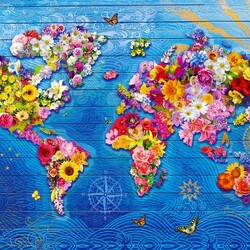 Jigsaw puzzle: Flower world