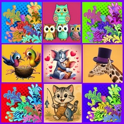 Jigsaw puzzle: Funny little animals