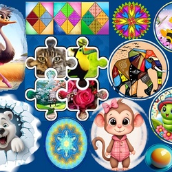 Jigsaw puzzle: Funny little animals