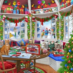 Jigsaw puzzle: Christmas room
