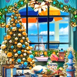 Jigsaw puzzle: New Year on the shore