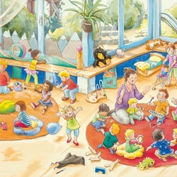 Jigsaw puzzle: In kindergarten