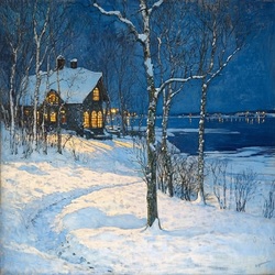 Jigsaw puzzle: Winter evening