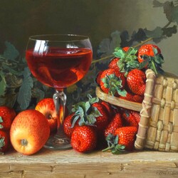 Jigsaw puzzle: Still life with strawberries