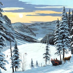 Jigsaw puzzle: winter road