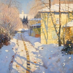 Jigsaw puzzle: Zimushka-winter