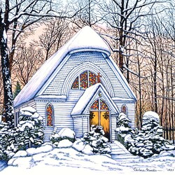 Jigsaw puzzle: Chapel in the forest