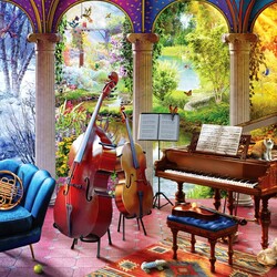 Jigsaw puzzle: Music room