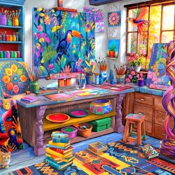 Jigsaw puzzle: Artists Studio