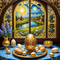 Jigsaw puzzle: Easter eggs