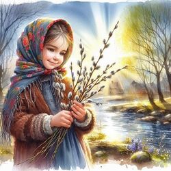 Jigsaw puzzle: Willows in hands