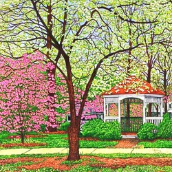 Jigsaw puzzle: Spring in the park