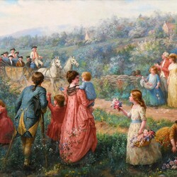 Jigsaw puzzle: General Washington's triumphal march to New York