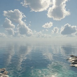 Jigsaw puzzle: Sea and sky