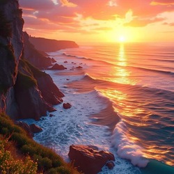 Jigsaw puzzle: Sunset flame