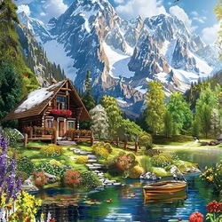 Jigsaw puzzle: House in the mountains