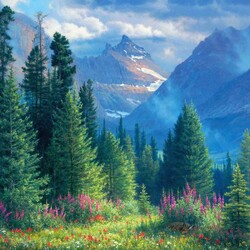 Jigsaw puzzle: Summer in the mountains