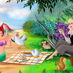 Jigsaw puzzle: Ariel with Aurora