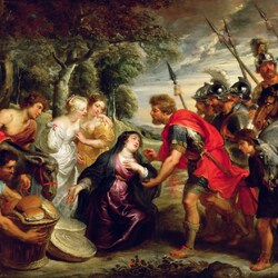 Jigsaw puzzle: Meeting of David and Abigail