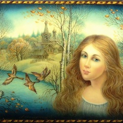 Jigsaw puzzle:  Autumn Girl