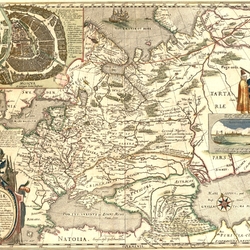 Jigsaw puzzle: Old map of Russia