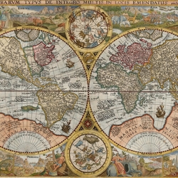Jigsaw puzzle: 1594 world map