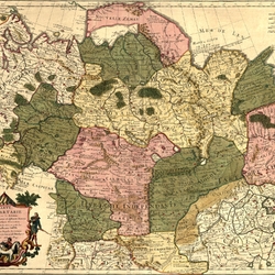 Jigsaw puzzle: Map of Tartary (Siberia) 1706