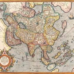 Jigsaw puzzle: Vintage map of Asia