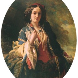 Jigsaw puzzle: Portrait of Countess Katarzyna Potocka, nee Branicka