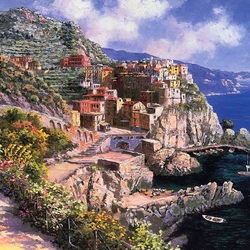 Jigsaw puzzle: Italian town of Vernazza