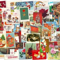 Jigsaw puzzle: Soviet postcards