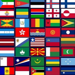 Jigsaw puzzle: Flags of the world