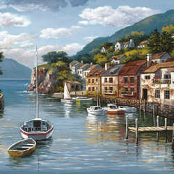 Jigsaw puzzle: Village on The Water