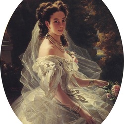 Jigsaw puzzle: Portrait of Princess Pauline Clementine von Metternich, née Sandor