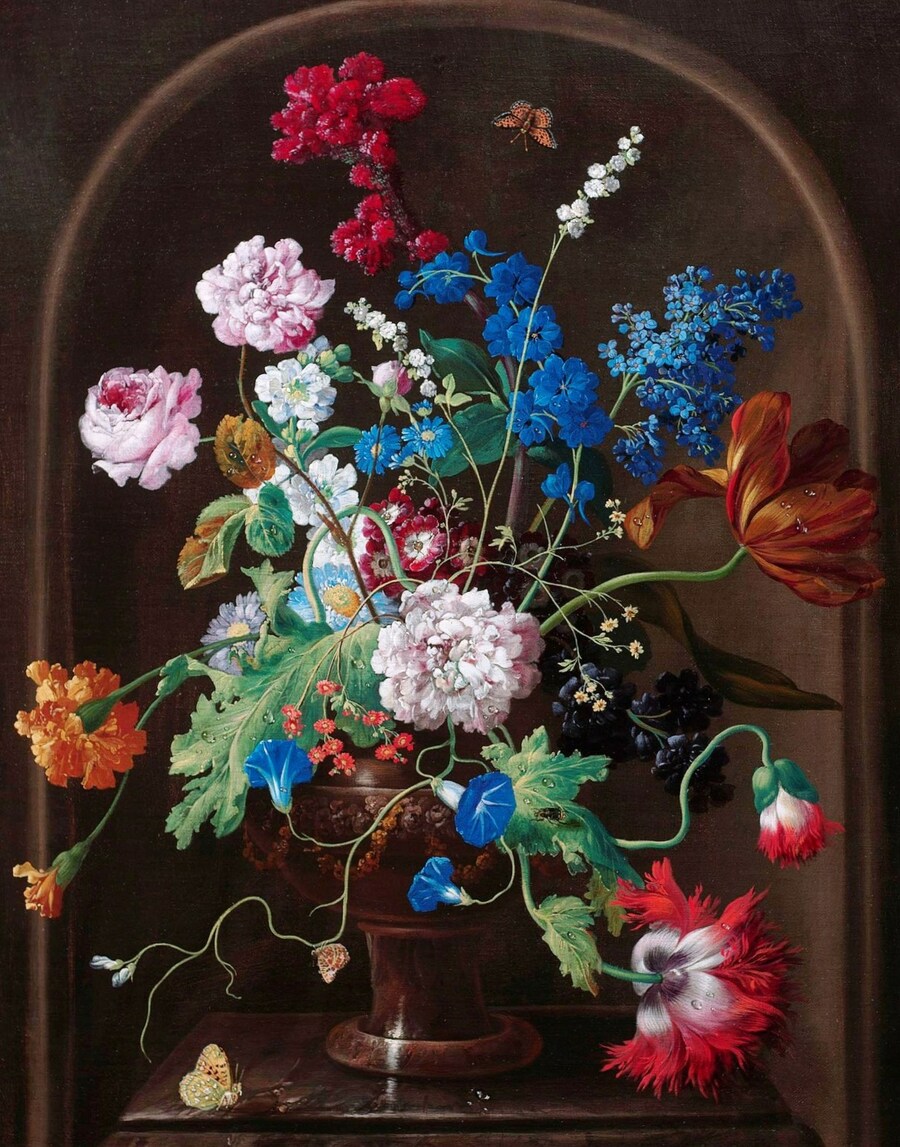 Jigsaw puzzle «Bouquet in a niche» solve jigsaw puzzles online PuzzleIt