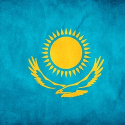 Jigsaw puzzle: Flag of Kazakhstan