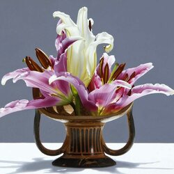 Jigsaw puzzle: Lilies in a Greek vase