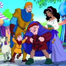 Jigsaw puzzle: The hunchback and his friends