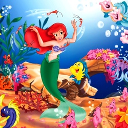 Jigsaw puzzle: Princess of the ocean. The Little Mermaid Dance, Ariel