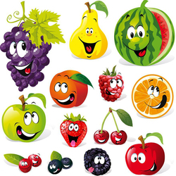 Jigsaw puzzle: Funny fruits