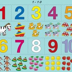 Jigsaw puzzle: 1 to 10