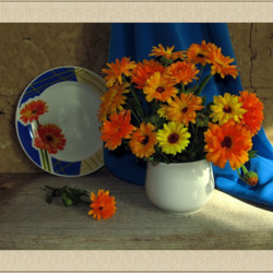 Jigsaw puzzle: A bunch of marigolds