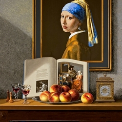 Jigsaw puzzle: Paintings in pictures / Girl with a pearl earring